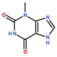 3-甲基黄嘌呤CAS1076-22-8结构式