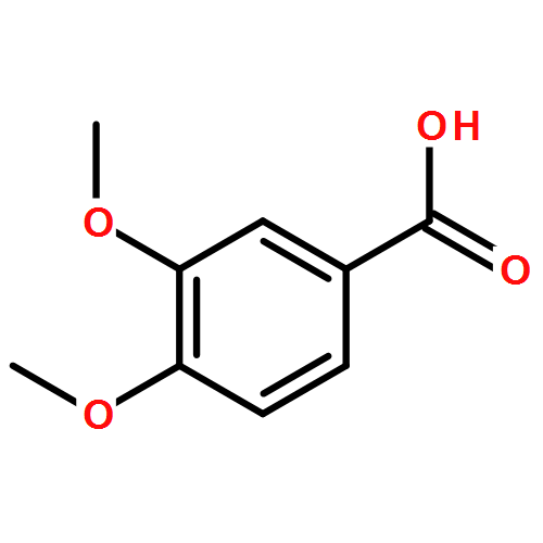3,4-二甲氧基苯甲酸CAS93-07-2结构式