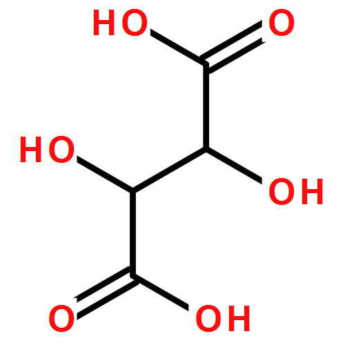 DL-酒石酸|133-37-9结构式