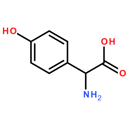 D(-)-对羟基苯甘氨酸|22818-40-2结构式