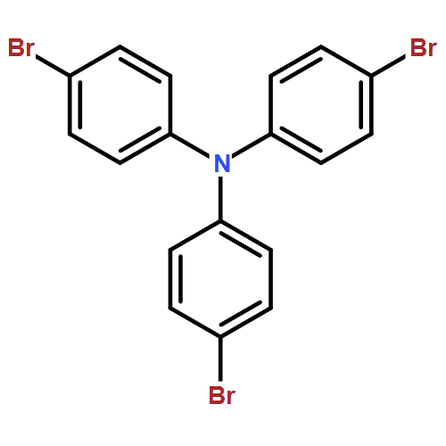 三(4-溴苯基)胺|4316-58-9结构式