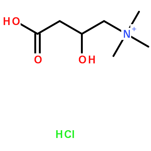 DL-肉碱盐酸盐|461-05-2结构式