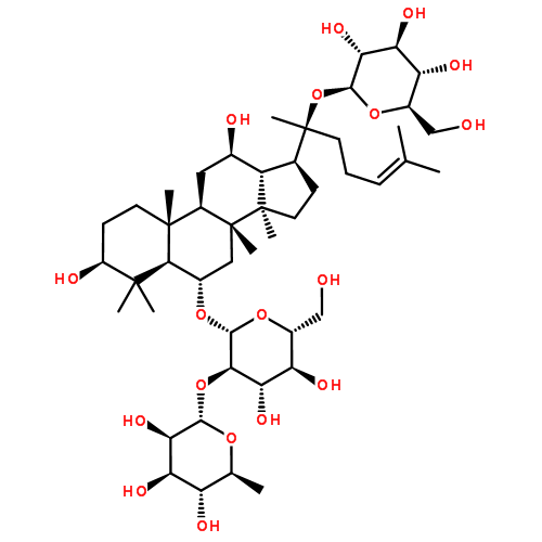 人参皂甙 Re|52286-59-6结构式