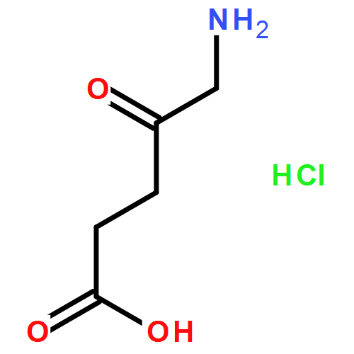 5-氨基乙酰丙酸盐酸盐|5451-09-2结构式