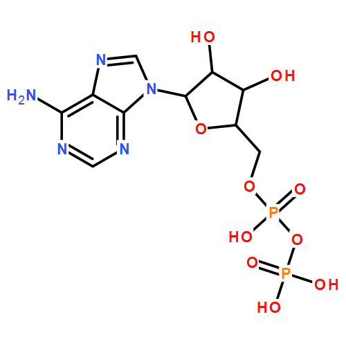 二磷酸腺苷|58-64-0结构式