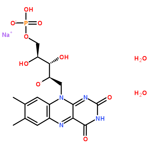 核黄素磷酸钠|6184-17-4结构式