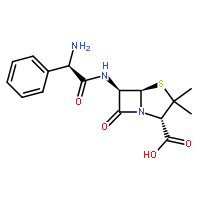 氨苄西林|69-53-4结构式