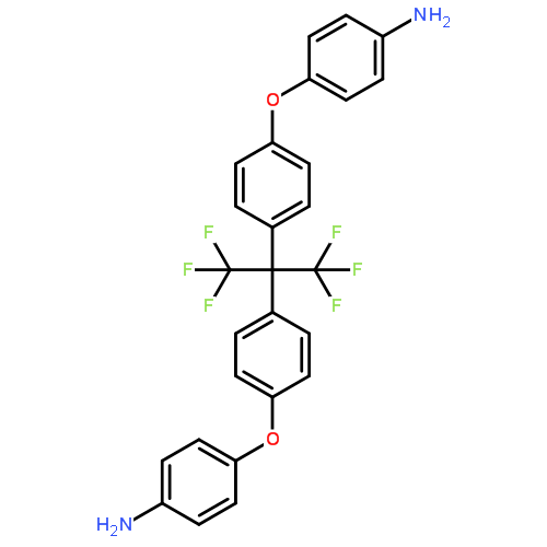 2,2-双[4-(4-氨基苯氧基)苯基]-1,1,1,3,3,3-六氟丙烷|69563-88-8结构式