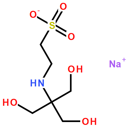 N-三（羟甲基）甲基-2-氨基乙磺酸钠盐|70331-82-7结构式