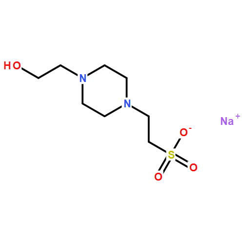 N-(2-羟乙基)哌嗪-N'-(2-乙磺酸)钠盐|75277-39-3结构式