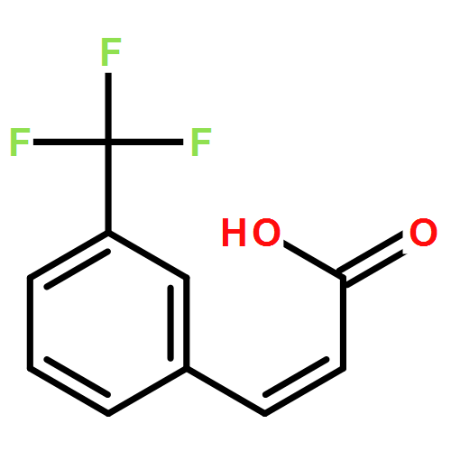 3-三氟甲基肉桂酸|779-89-5结构式