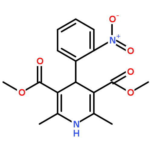 硝苯地平|21829-25-4结构式