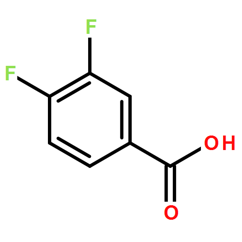 3,4-二氟苯甲酸|455-86-7结构式