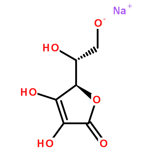 异抗坏血酸钠|6381-77-7结构式