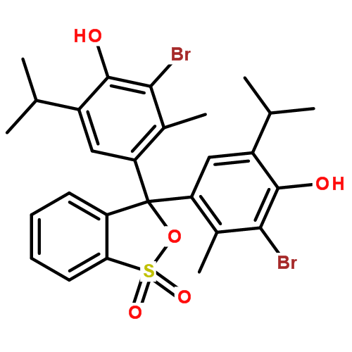 溴百里酚蓝|76-59-5结构式