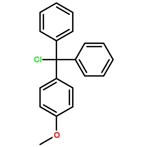 4-甲氧基三苯基氯甲烷|14470-28-1结构式