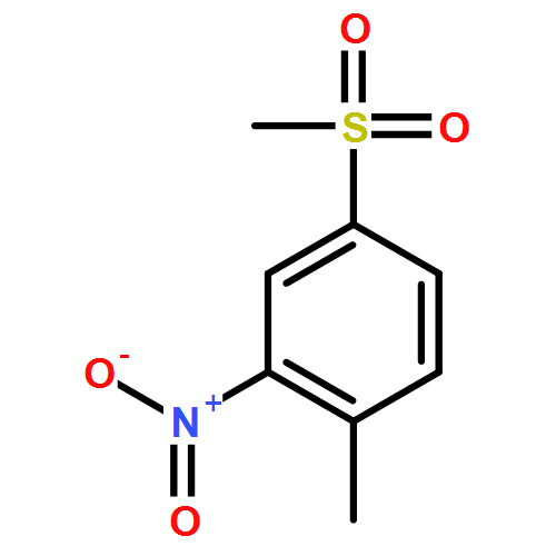 邻硝基对甲砜基甲苯|1671-49-4结构式
