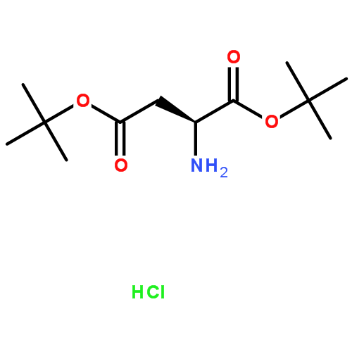 L-天门冬氨酸二叔丁酯盐酸盐|1791-13-5结构式