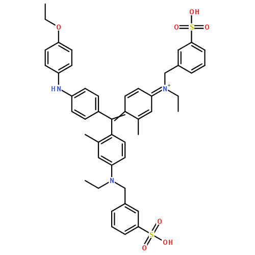 酸性艳蓝G|6104-58-1结构式