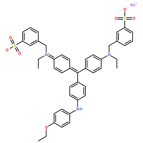 考马斯亮蓝R250|6104-59-2结构式