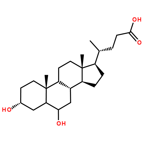 猪去氧胆酸|83-49-8结构式